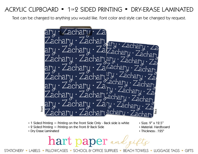 Name Personalized Clipboard School & Office Supplies - Everything Nice