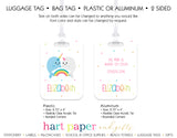 Narwhal Rainbow Luggage Bag Tag School & Office Supplies - Everything Nice