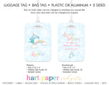 Narwhal Rainbow Luggage Bag Tag School & Office Supplies - Everything Nice