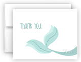 Mermaid Tail c Thank You Cards Note Card Stationery •  Flat or Folded Stationery Thank You Cards - Everything Nice