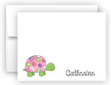 Polka Dot Turtle Thank You Cards Note Card Stationery •  Flat or Folded Stationery Thank You Cards - Everything Nice