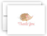 Porcupine Thank You Cards Note Card Stationery •  Flat or Folded Stationery Thank You Cards - Everything Nice