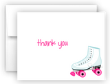 Roller Skate Thank You Cards Note Card Stationery •  Flat or Folded Stationery Thank You Cards - Everything Nice