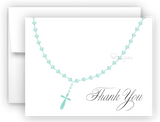 Rosary Thank You Cards Note Card Stationery •  Flat or Folded Stationery Thank You Cards - Everything Nice