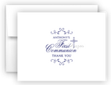 First Communion Thank You Cards Note Card Stationery •  Flat or Folded Stationery Thank You Cards - Everything Nice