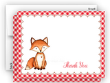 Fox f Thank You Cards Note Card Stationery •  Flat Cards Stationery Thank You Cards - Everything Nice