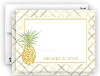 Pineapple III Thank You Cards Note Card Stationery •  Flat Cards Stationery Thank You Cards - Everything Nice