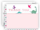 Dinosaur c Thank You Cards Note Card Stationery •  Flat or Folded Stationery Thank You Cards - Everything Nice