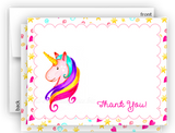 Rainbow Unicorn t Thank You Cards Note Card Stationery •  Flat Cards Stationery Thank You Cards - Everything Nice
