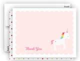 Rainbow Unicorn u Thank You Cards Note Card Stationery •  Flat Cards Stationery Thank You Cards - Everything Nice