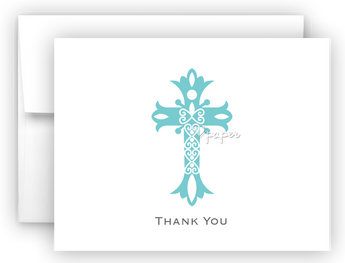 Cross Thank You Cards Note Card Stationery •  Flat or Folded Stationery Thank You Cards - Everything Nice