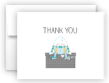 Humpty Dumpty Nursery Rhyme Printed Thank You Cards • Folded Flat Note Card Stationery Stationery Thank You Cards - Everything Nice