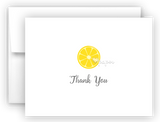 Lemon Thank You Cards Note Card Stationery •  Flat or Folded Stationery Thank You Cards - Everything Nice