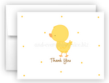 Duck Chick Thank You Cards Note Card Stationery •  Flat or Folded Stationery Thank You Cards - Everything Nice