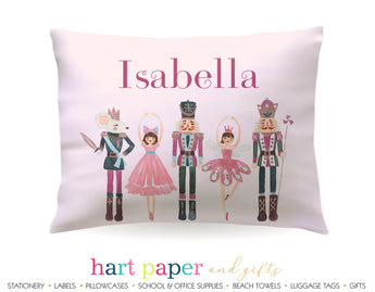 Nutcracker Ballet Pink Personalized Pillowcase Pillowcases - Everything Nice