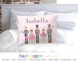 Nutcracker Ballet Pink Personalized Pillowcase Pillowcases - Everything Nice