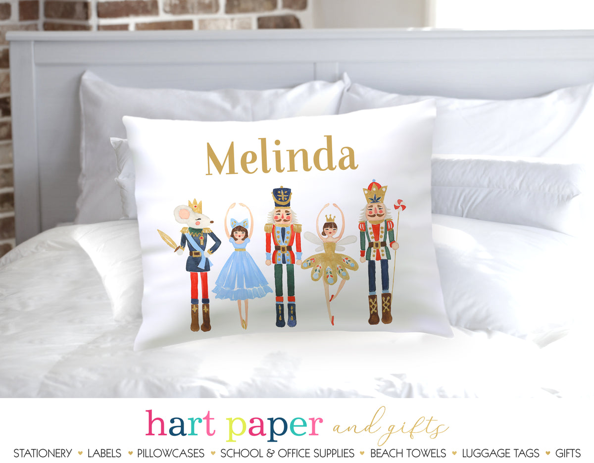 Nutcracker Ballet Personalized Pillowcase Pillowcases - Everything Nice