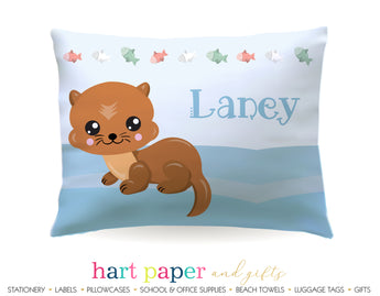 Otter Personalized Pillowcase Pillowcases - Everything Nice
