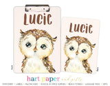 Owl Personalized Clipboard School & Office Supplies - Everything Nice