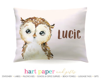 Owl Personalized Pillowcase Pillowcases - Everything Nice