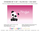 Panda Bear Personalized Pillowcase Pillowcases - Everything Nice