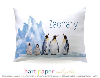 Penguins Personalized Pillowcase Pillowcases - Everything Nice