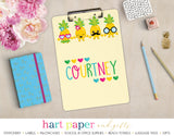 Rainbow Pineapple Personalized Clipboard School & Office Supplies - Everything Nice