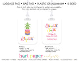 Pineapple Rainbow Luggage Bag Tag School & Office Supplies - Everything Nice