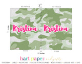 Camouflage Camo Personalized Notebook or Sketchbook School & Office Supplies - Everything Nice