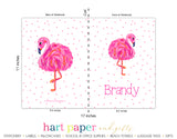 Pink Flamingo Personalized Notebook or Sketchbook School & Office Supplies - Everything Nice