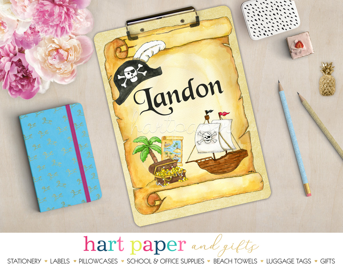 Pirate Ship Personalized Clipboard School & Office Supplies - Everything Nice