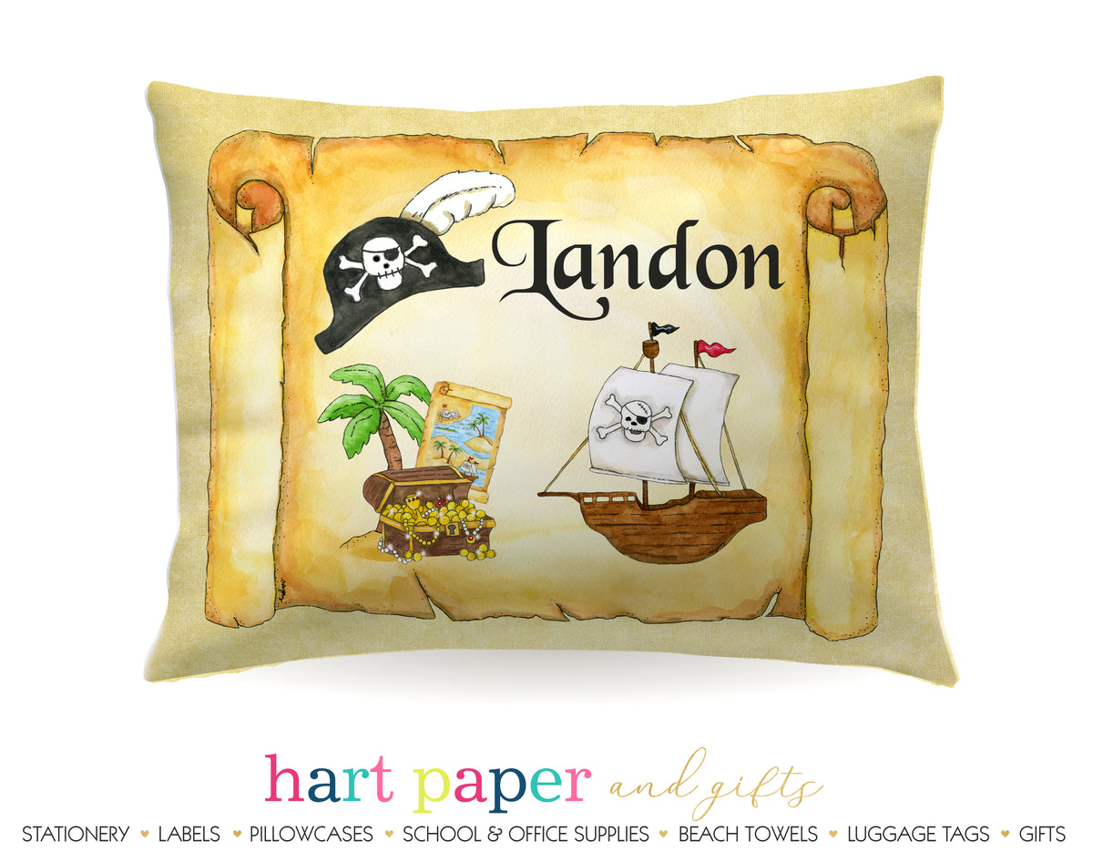 Pirate Ship Personalized Pillowcase Pillowcases - Everything Nice