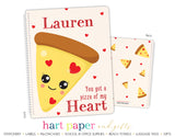Pizza Hearts Personalized Notebook or Sketchbook School & Office Supplies - Everything Nice