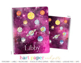 Planets Space Personalized Notebook or Sketchbook School & Office Supplies - Everything Nice