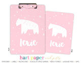 Polar Bear Personalized Clipboard School & Office Supplies - Everything Nice