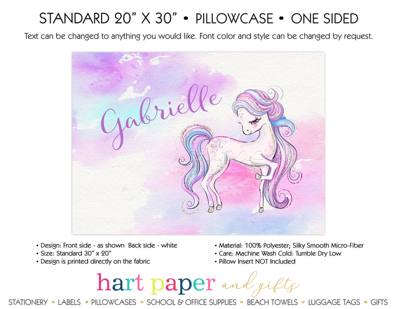 Pony Horse Personalized Pillowcase Pillowcases - Everything Nice