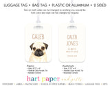 Pug Dog Luggage Bag Tag School & Office Supplies - Everything Nice
