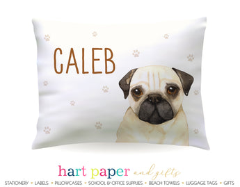 Pug Dog Personalized Pillowcase Pillowcases - Everything Nice