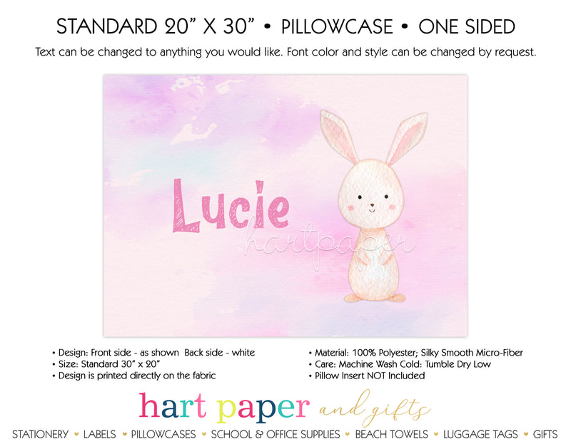 Bunny Rabbit Personalized Pillowcase Pillowcases - Everything Nice