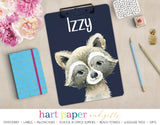 Raccoon Personalized Clipboard School & Office Supplies - Everything Nice