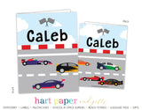 Race Car Personalized 2-Pocket Folder School & Office Supplies - Everything Nice