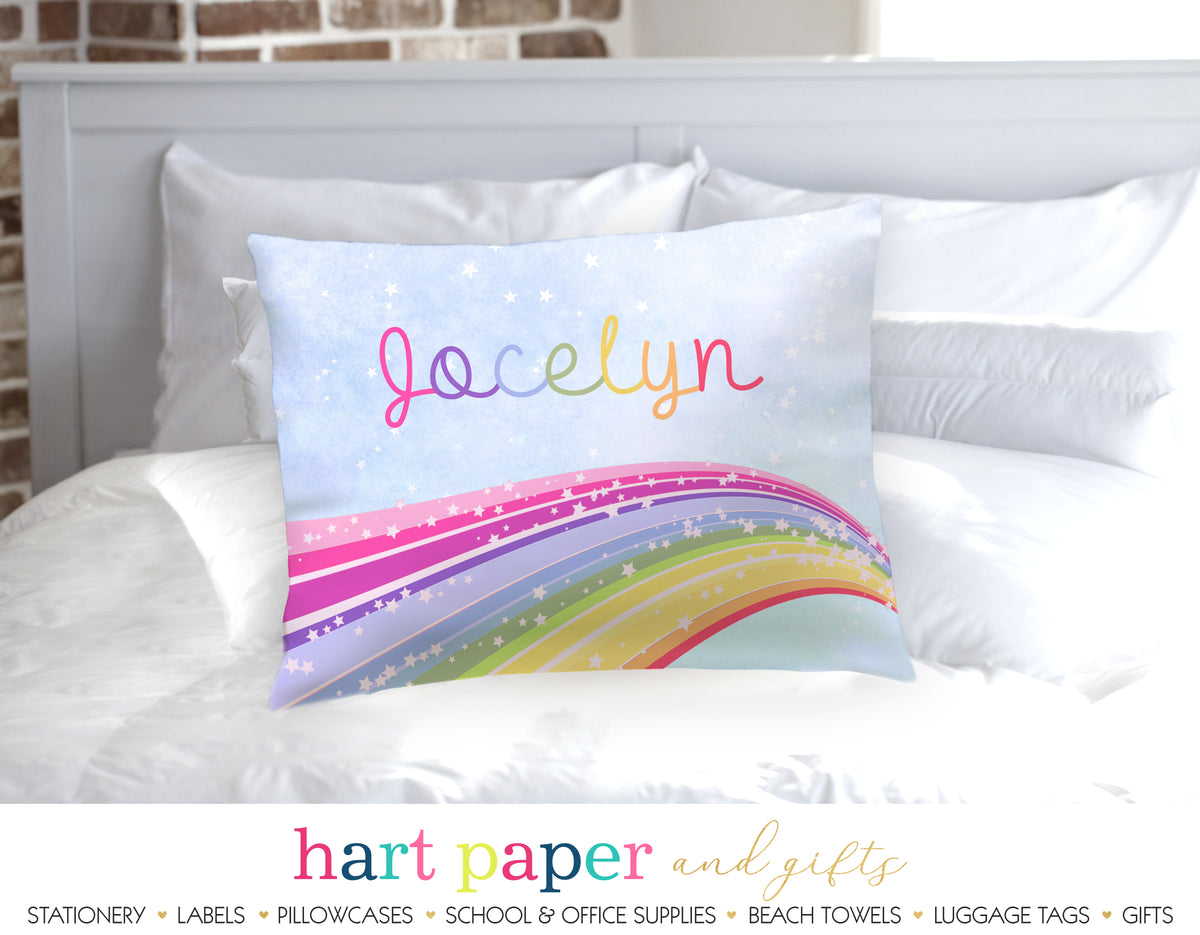 Rainbow Personalized Pillowcase Pillowcases - Everything Nice