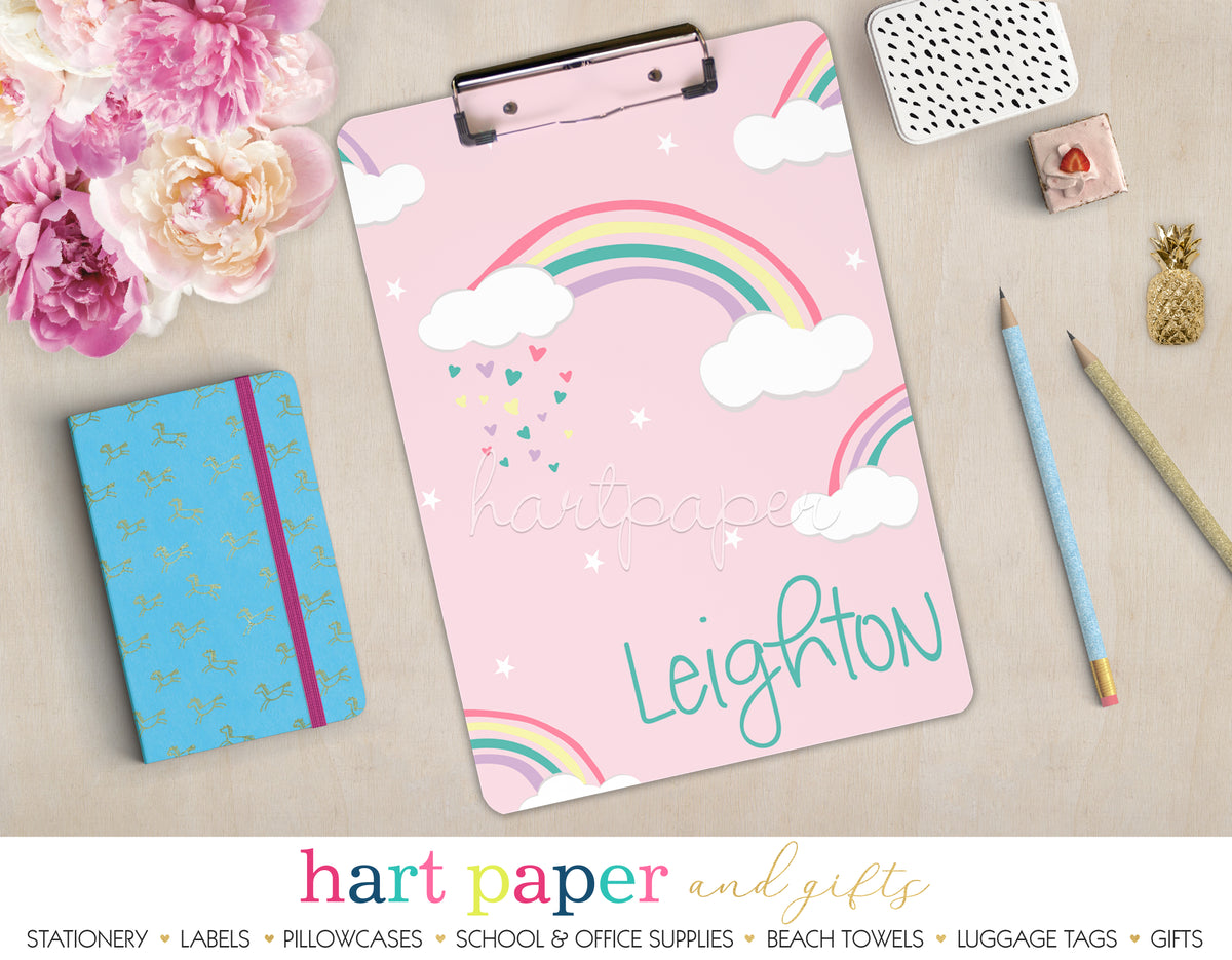 Rainbow Personalized Clipboard School & Office Supplies - Everything Nice