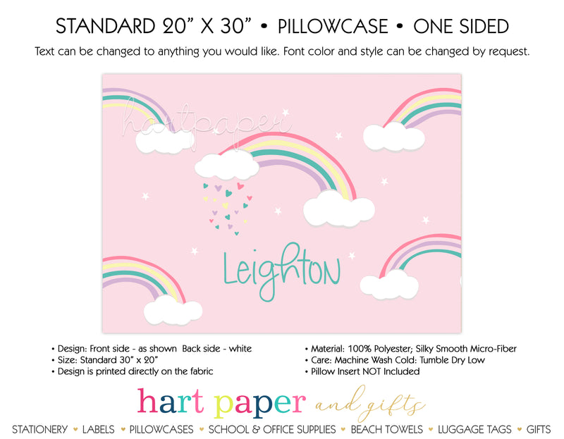 Rainbow Personalized Pillowcase Pillowcases - Everything Nice