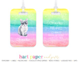 Cat Rainbow Luggage Bag Tag School & Office Supplies - Everything Nice