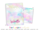 Rainbow Clouds Personalized Notebook or Sketchbook School & Office Supplies - Everything Nice