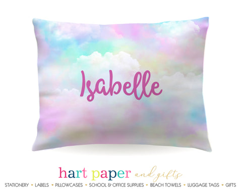 Rainbow Clouds Personalized Pillowcase Pillowcases - Everything Nice