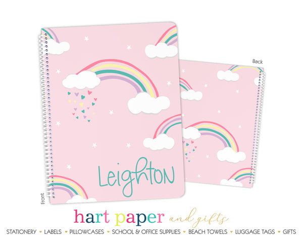Rainbow Personalized Notebook or Sketchbook School & Office Supplies - Everything Nice