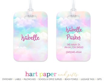 Name Luggage Bag Tag Personalized Custom Travel Birthday Boy Girl Gift –  Hart Paper