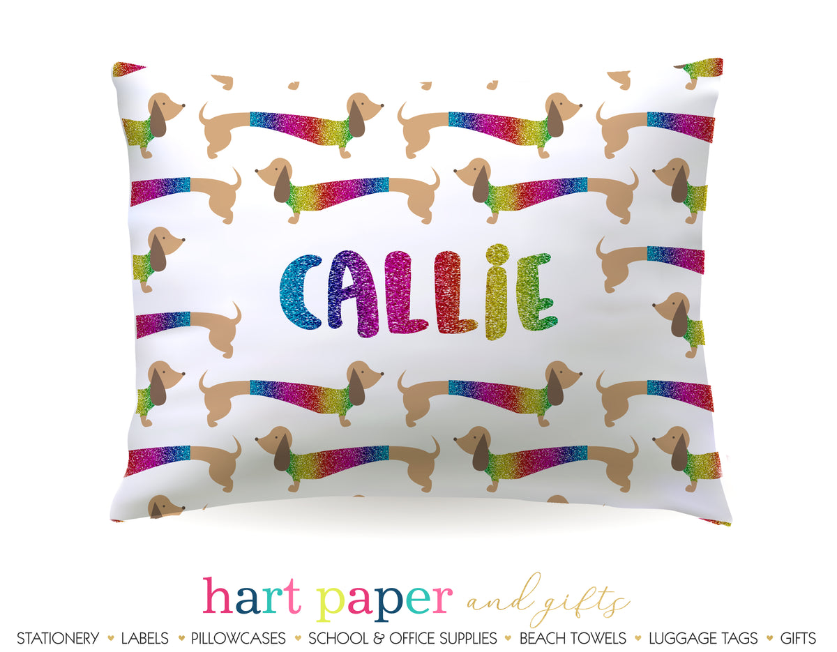 Dachshund Dog Personalized Pillowcase Pillowcases - Everything Nice